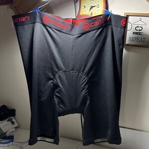 Canari Black and Red Cycling Shorts